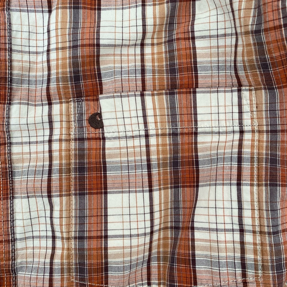 Carhartt Mens Relaxed Fit Plaid Cotton Short Sleeve Shirt size XL - Picture 3 of 6